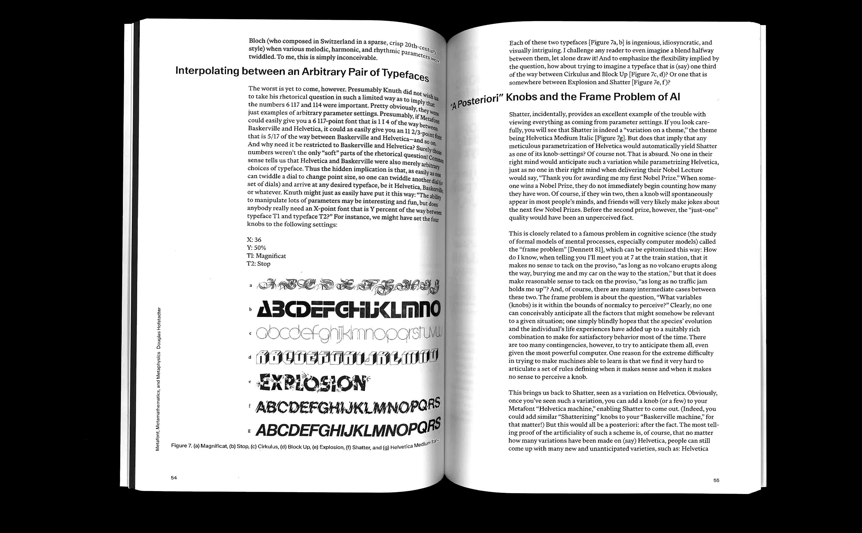 A MetaFont reader spread